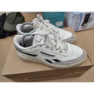 Men Reebok Club C Revenge Chalk Black Gray Size US 8.5